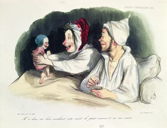 Ekstatische Eltern mit ihrem neuen Baby